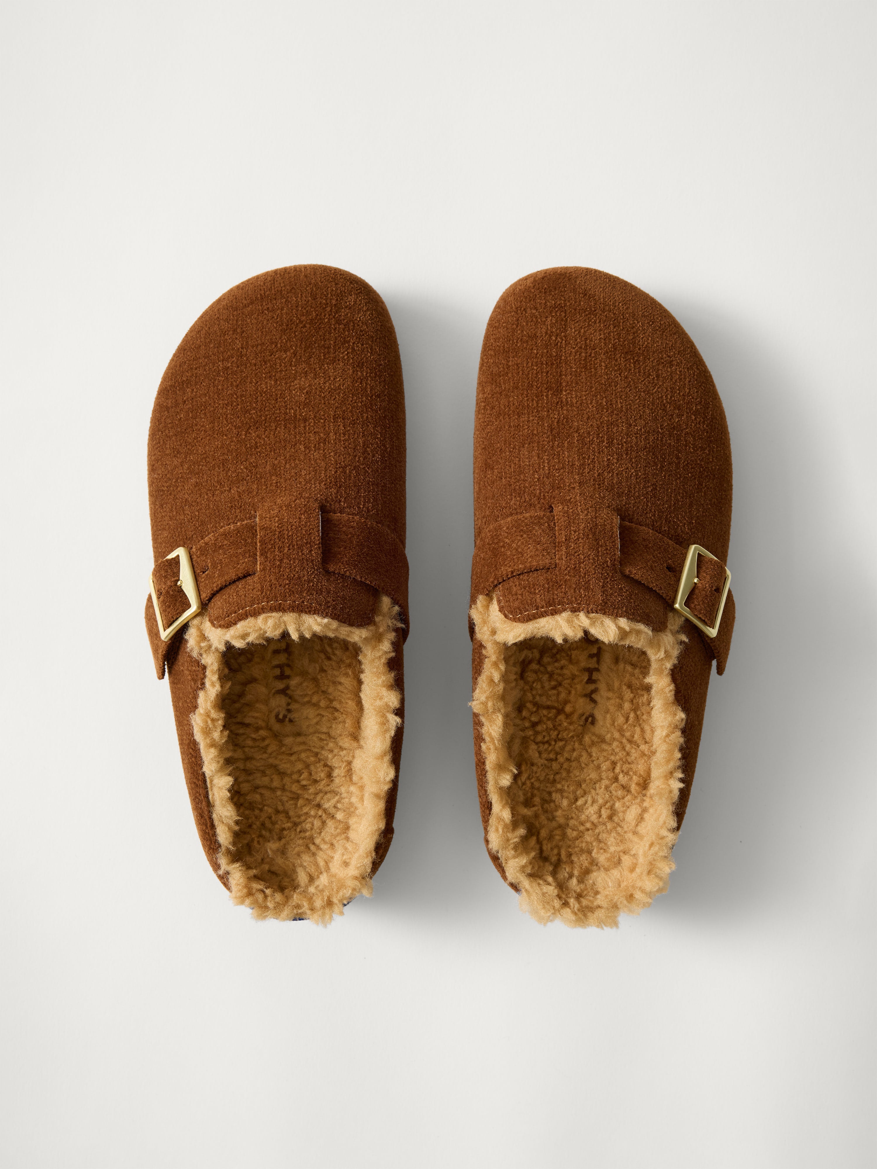The Teddy Buckle Clog - ReVelvet™ Russet