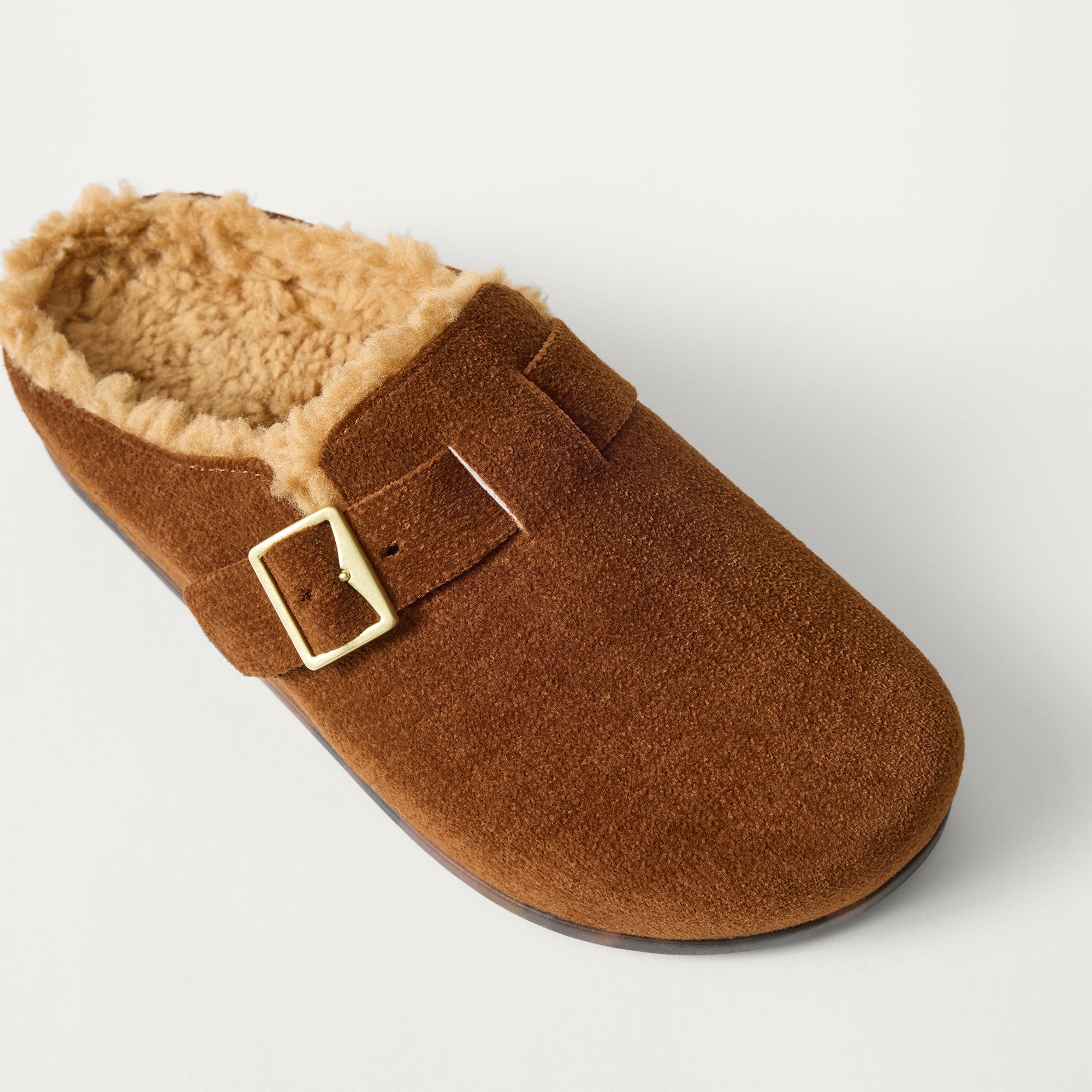 The Teddy Buckle Clog - ReVelvet™ Russet