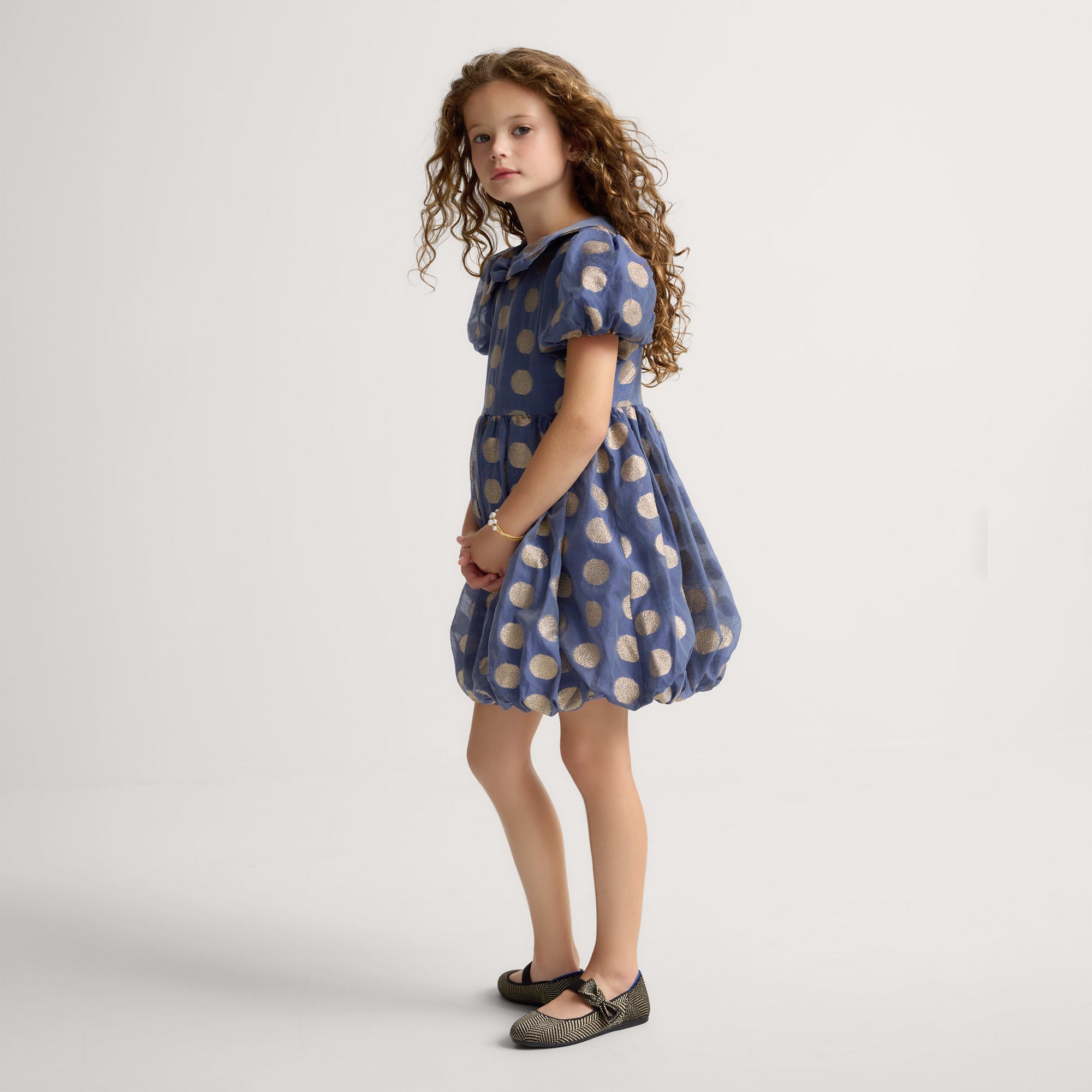 The Kids Tux Bow Mary Jane - Bronzite